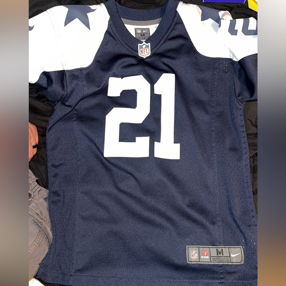 Nike Navy and White NFL Jersey